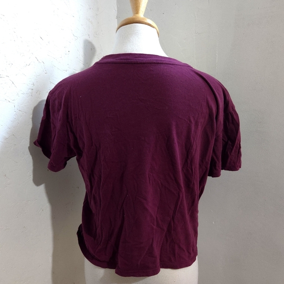 Hollister | Maroon Crew Neck Tee - Picture 5 of 8